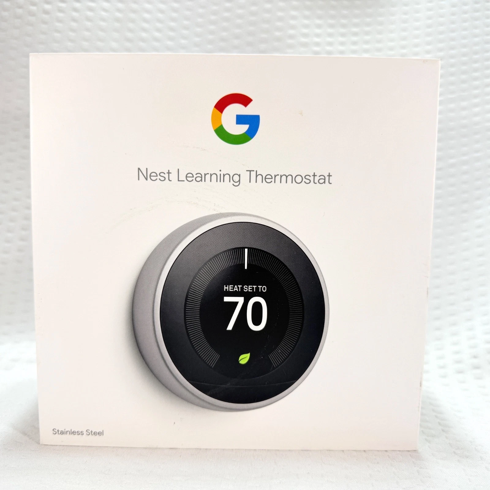 Google NEST Learning Thermostat (T3007ES) Stainless Steel (3rd. Gen. A0013) WiFi