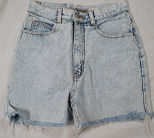 Vintage JORDACHE Jean Stone Acid Wash High Waisted Mom Shorts Size 9/10