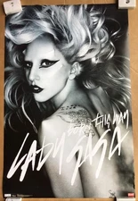 Lady Gaga Born This Way B/W Poster
