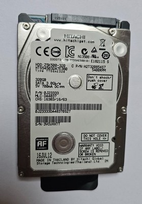 HGST Travelstar Z5K500 320GB 2,5'' Slim SATA HDD 5400RPM 8MB Notebook Laptop HDD