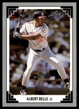 1991 Leaf Albert Belle Cleveland Indians #239