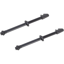 2 Pack DT Swiss Aluminum Presta Tubeless Valves 66-80mm Black