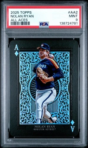 Nolan Ryan 2025 Topps Series 1 All Aces SSP #AA-2 Houston Astros PSA 9 LOW POP