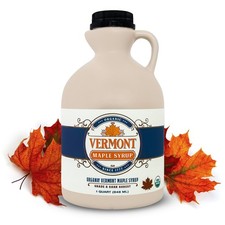 Vermont Maple Syrup - 32 oz Grade A, Dark Robust Organic 32 Fl Oz Pack of 1