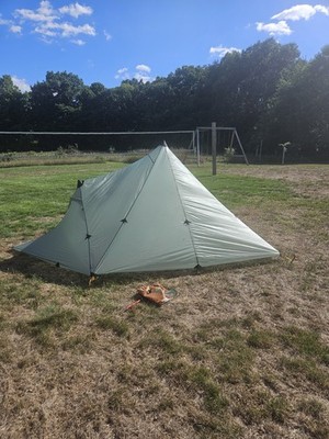 New Seek Outside 3P Twilight Tent, 2 Carbon Poles, Stakes, Bag, Stove Jack