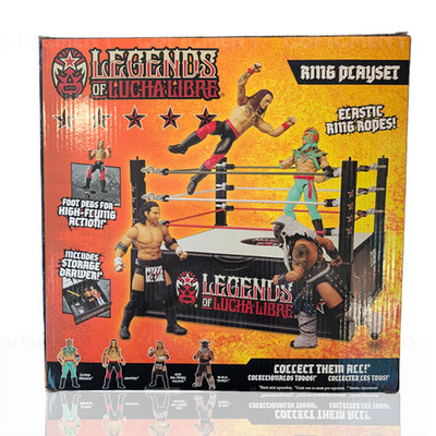 Wrestling Ring Playset Legends of Lucha Libre Premium 1:12 Scale 6''