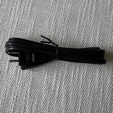 2 Prong Power Cord - Polarized Square/Round UL Listed - Black, 5ft Power Cable