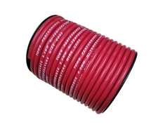 Ton's 8mm Red silicone SOLID WIRE CORE SPARK PLUG WIRE 0 ohms/ft 100 feet roll