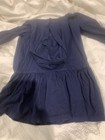 Girls Ralph Lauren Long Sleeve Dress Navy Blue With Hood Size 3/3t — photo 2