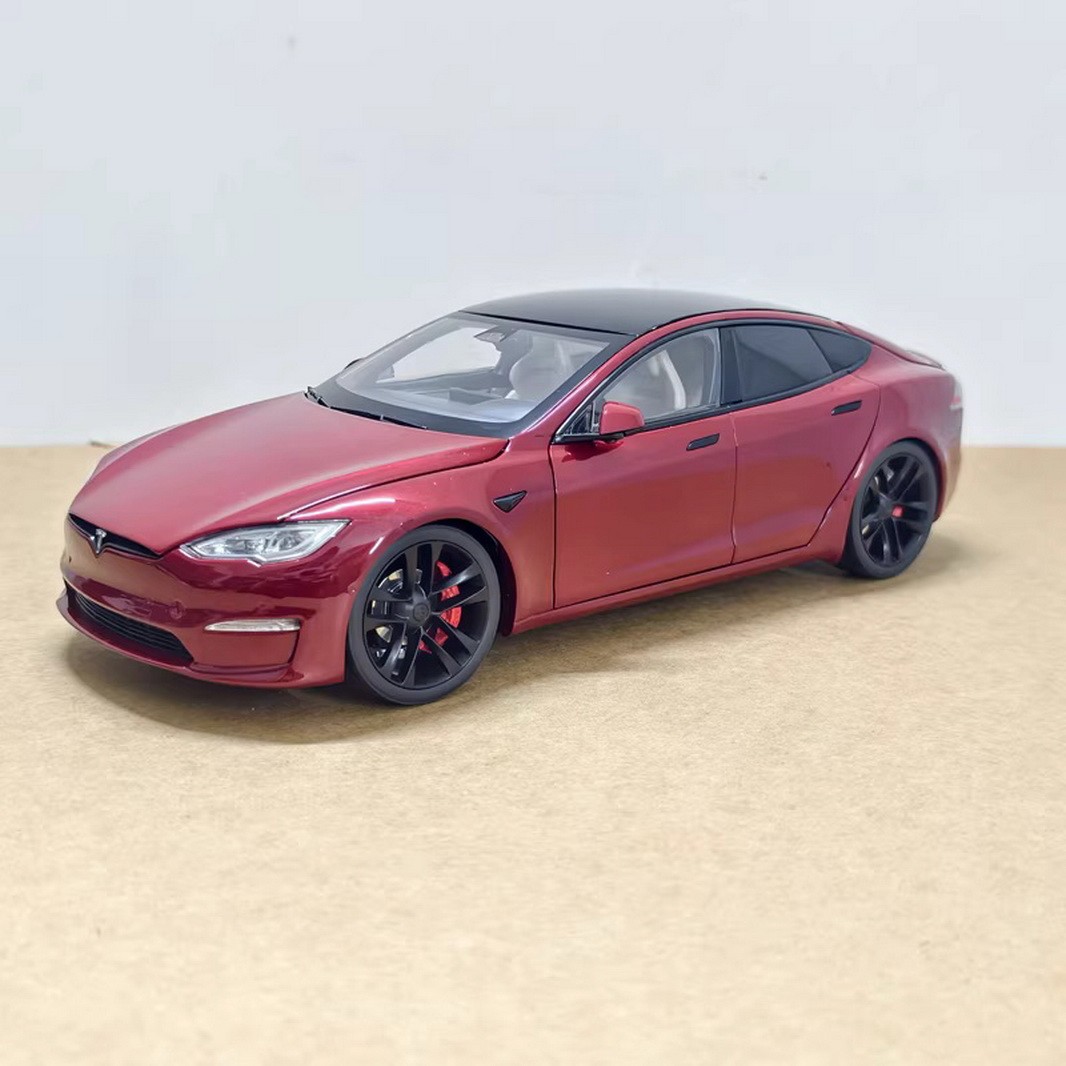 1/18 Scale Tesla Model S Red Diecast Model Car Toy Collection Gift