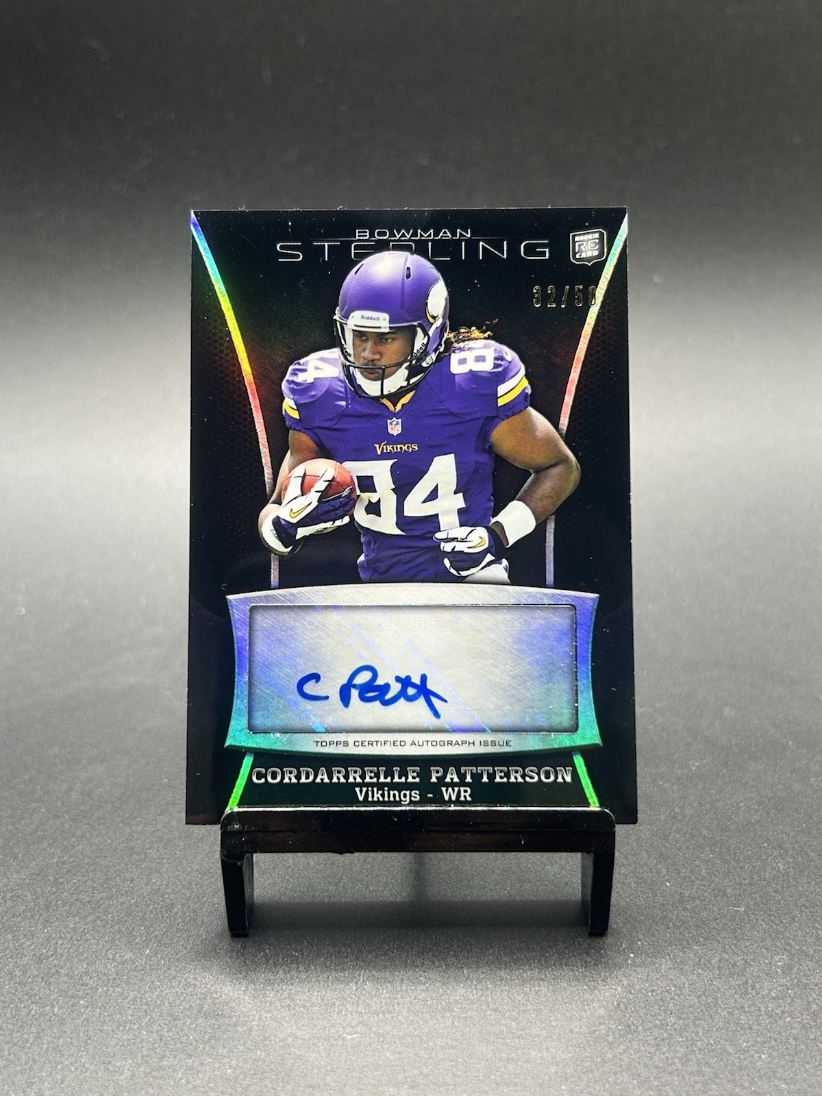 Cordarrelle Patterson Bowman Sterling Autographs #BSACP Prism Refractor