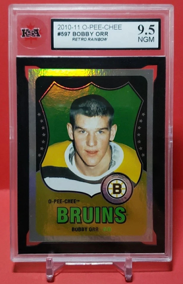 🥵 2010 O-PEE-CHEE #597 BOBBY ORR RETRO RAINBOW KSA 9.5 NGM BOSTON BRUINS 🥵 - Image 2 of 4