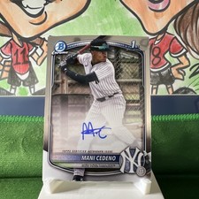 Mani Cedeno Bowman Chrome 2025 Auto