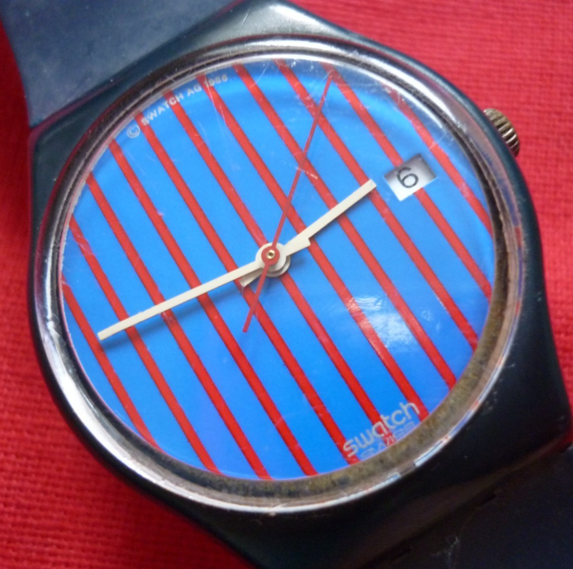 Vintage Note Watch Blue Swatch - vintagewatches.pk