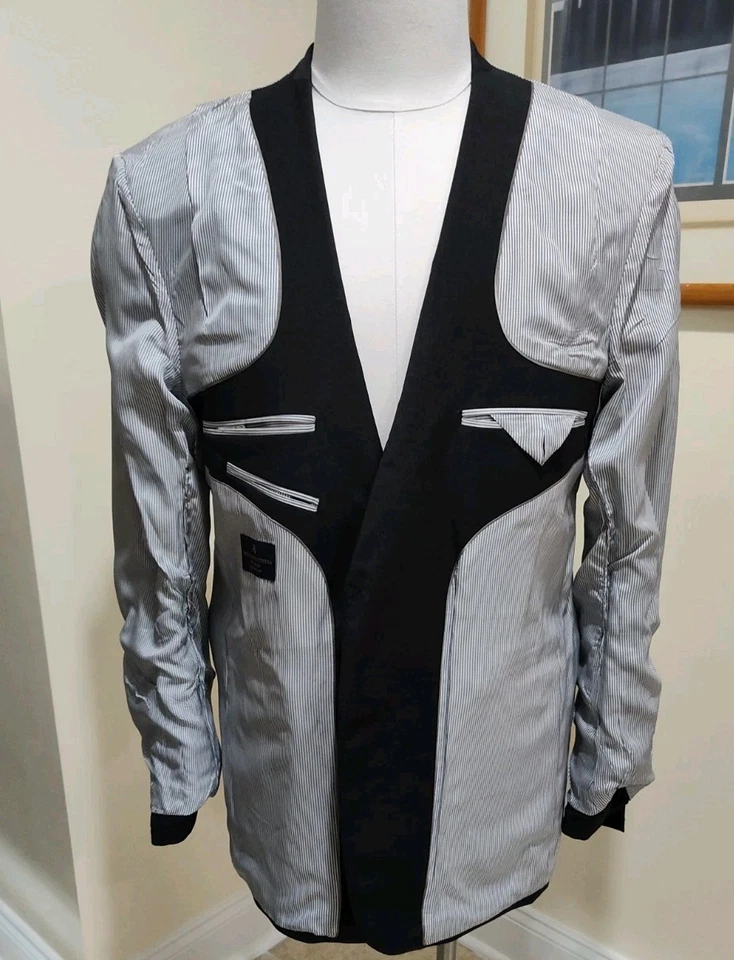 Traje Brooks Bros Explorer Regent Fit para hombre 42L 34 gris carbón mezcla de lana liso Foto 4 de 4