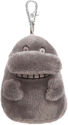 Aurora Moomin Plüsch Schlüsselanhänger Groke Grau 10 cm