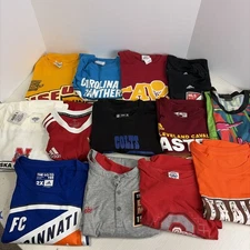 Reseller Lot Of 13 Sports & Team Apparel T-shirts Vintage & Current Various Size