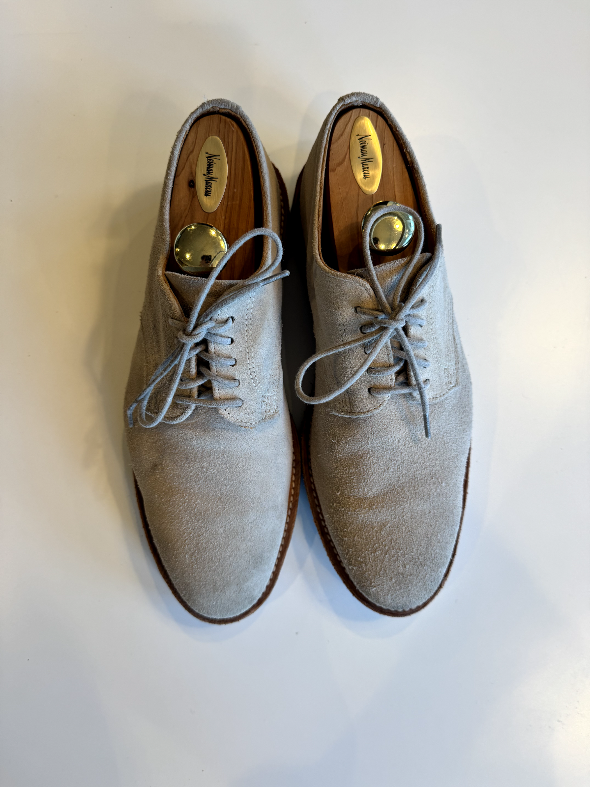 SAOLA Scarpe eleganti casual da uomo Walk Over taglia 9 5 stringate in camoscio marrone suola Vibram