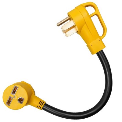 14-50P to 6-30R Shore Power Adapter, Generator 14-50P 50A Male Plug to Marine...