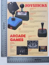Joysticks Arcade Games Commodore 64 Vintage Ghostbusters Print Advertisement