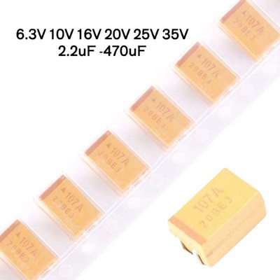 1206/1210/2312/2917 SMD-Tantalkondensator 6.3V 10V 16V 20V 25V 35V 2.2 uF-470 uF
