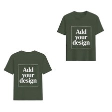 Custom T-Shirts: Print Your Photo/Logo Front & Back, Unisex Personalized Tee