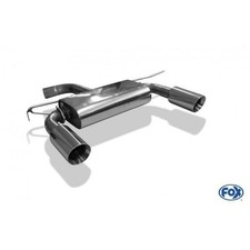 FOX Sportauspuff re li je 1x100mm uneingerollt schräg Audi TT FV3 Frontantrieb