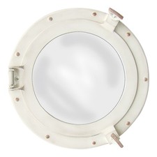 Aluminiowe lusterko bullagowe o wyglądzie kości słoniowej 28,5 cm Sea-Club