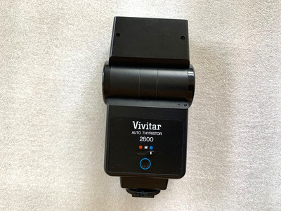 Vivitar 2800  Flash Pentax K1000 Canon AE-1 Minolta X700 X370 Olympus OM10
