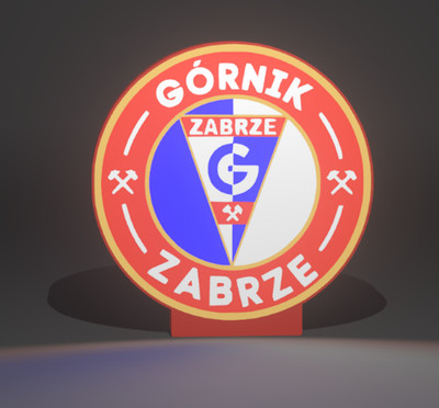 Gornik Zabrze Lampe LED Nachtlicht USB 9' Kinderzimmer bestes Geschenk hergestellt in UK