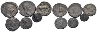 FITZ LOT OF 6 GREEK ROMAN PROVINCIAL BRONZE COINS ØNON420