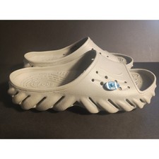 Crocs Echo Slide Unisex Waterproof Shower Shoes Grey Gray Men's Size 11