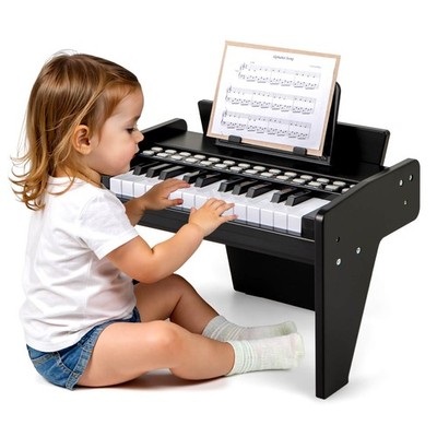 25 Keys Digital Piano w/Music Stand,Teaching Mode,Lighted Keys, Adjustable Speed