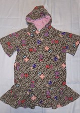 Marc Jacobs Kids Girl Leopard Dress With Hood Sz 10 Cheetah Print MJ Logo 130cm