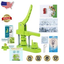 Easy 25mm Button Maker Machine 3rd Gen, Green DIY Pin Badge Press Kit 500 Parts