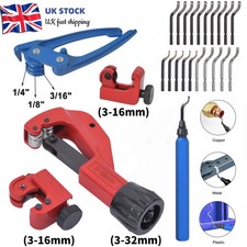 Metal Pipe Tube Cutter (3-32mm) for Copper Aluminium Plastic + Deburring Tool