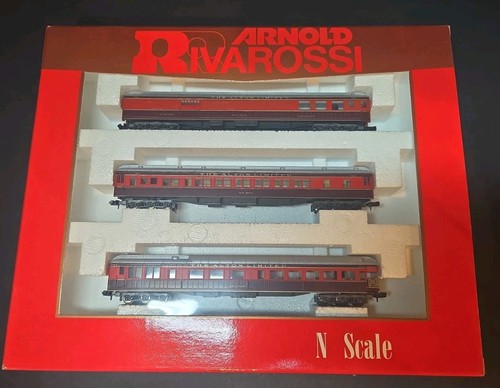 Arnold Rivarossi 0547 The Alton Limited Passenger Juego de 3 coches escala N ¡Ver detalles! | Condition: Used