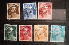 timbre FRANCE entre les N°94/ 104  PREOBLITERE  7 timbre Marianne de gandon NEUF
