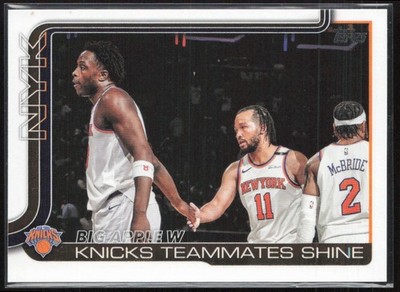 2025-26 Topps #274 Big Apple W: Knicks Teammates Shine Brunson Knicks (D)