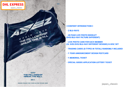 ATEEZ WORLD TOUR THE FELLOWSHIP BREAK THE WALL BOX2 BLU-RAY JAPAN