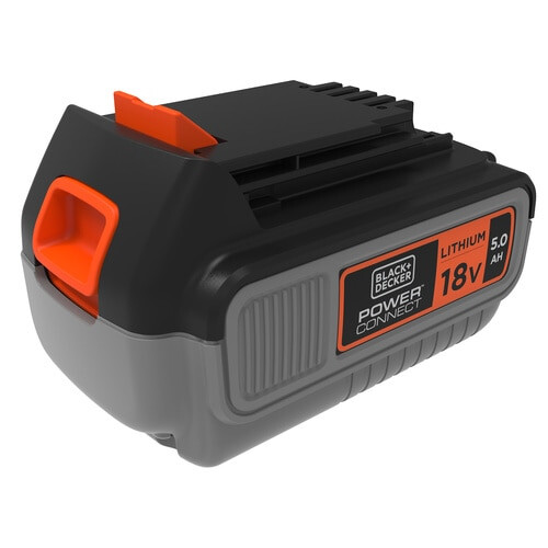 Black & Decker Batteria 18V Ioni di Litio 5Ah Nero Arancione BL5018-XJ
