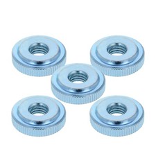 Knurled Thumb Nuts M3/4/5/6/8/10 Female Threaded Thin Type Nickel Plating Blue