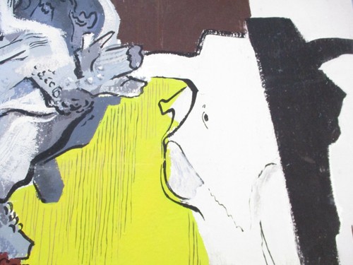 WAYNE LE COM PAINTING CUBIST CUBISM MODERNISM STILL LIFE SKULL EXPRESSIONIST - Picture 8 of 11