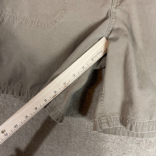 Eddie Bauer Utility Shorts Women Size 14 Tan Brown Vashon Fit Roll Up Hem Casual - Picture 7 of 10