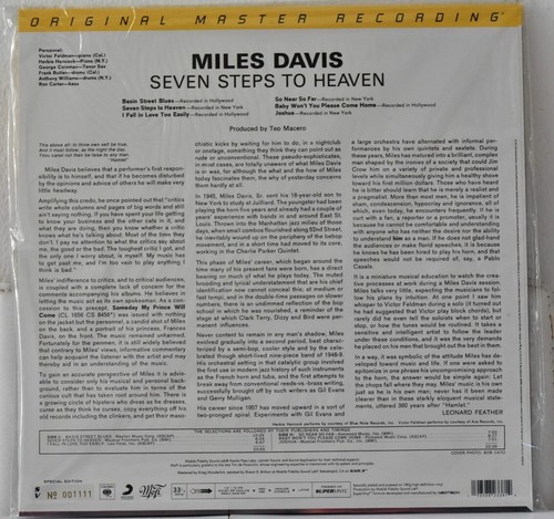MOBILE FIDELITY MFSV 534 SUPER VINYL MILES DAVIS "Seven Steps" 180g No. #1111 SS - Picture 2 of 2