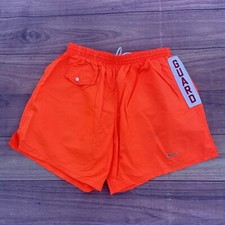Vintage 80 90's Ocean Men's Orange Swim Suit Lifeguard Shorts Beach Trunks Sz L
