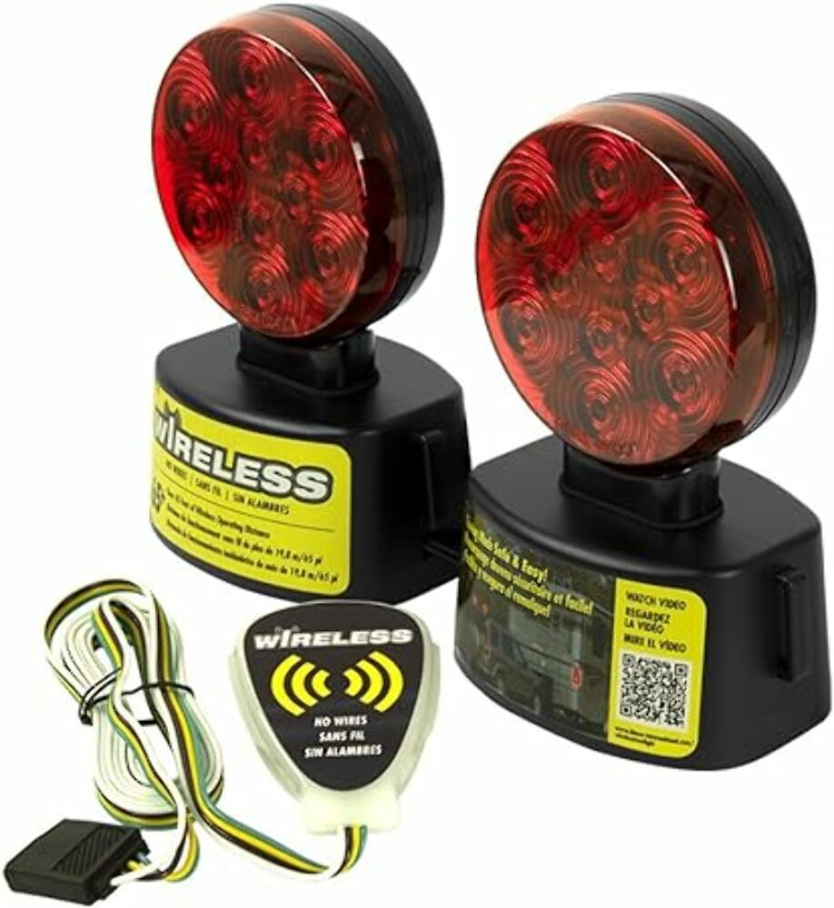 Blazer International C6304 LED Wireless Magnetic Trailer Towing Light Kit-image