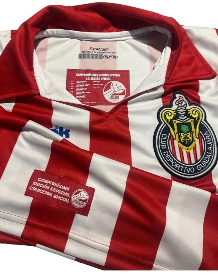 Chivas de Guadalajara Reebok Campeonisimos Vintage Rare Size