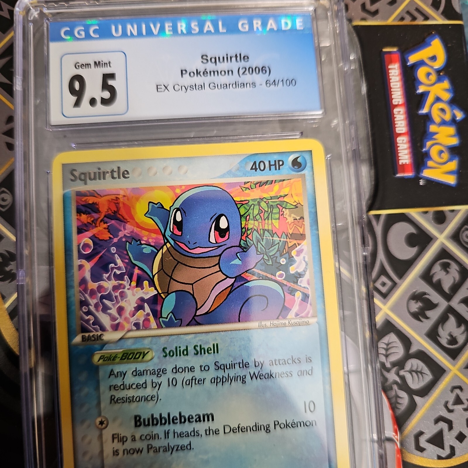 EX Crystal Guardians Squirtle 64/100 CGC 10 - Subgrades