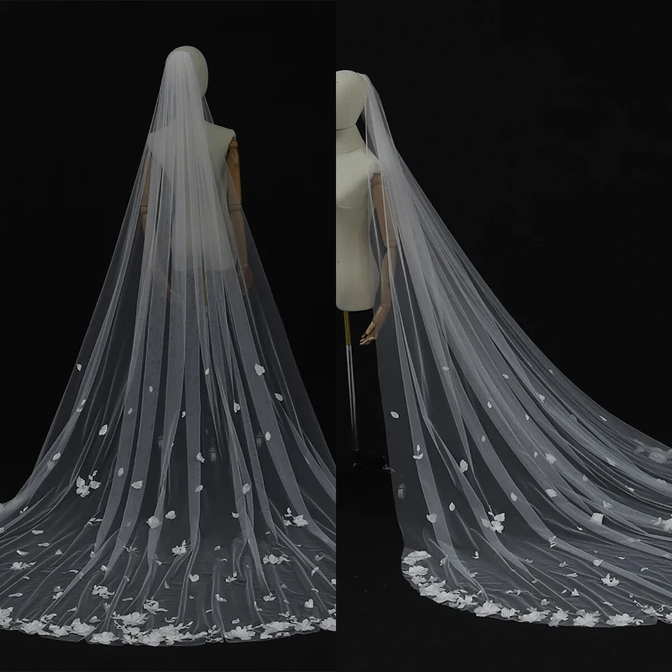 Brautschleier Kurz Mit Kamm 1-lagig Bogen Hochzeit Schleier Weiß Ivory 2M 3M - Bild 2 von 4